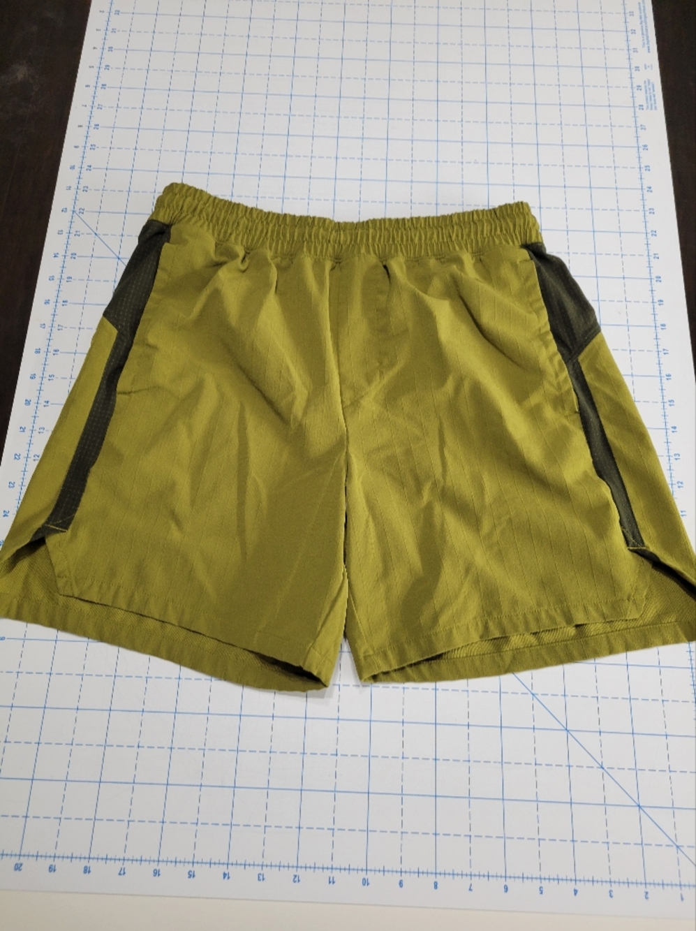 Men's Olive Green Athletic Shorts